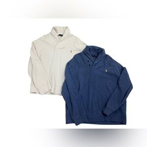 Vintage Polo by Ralph Lauren Shawl Collar Pullover Sweatshirt Bundle Sze XXL TTG